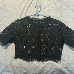 Lace crop top
